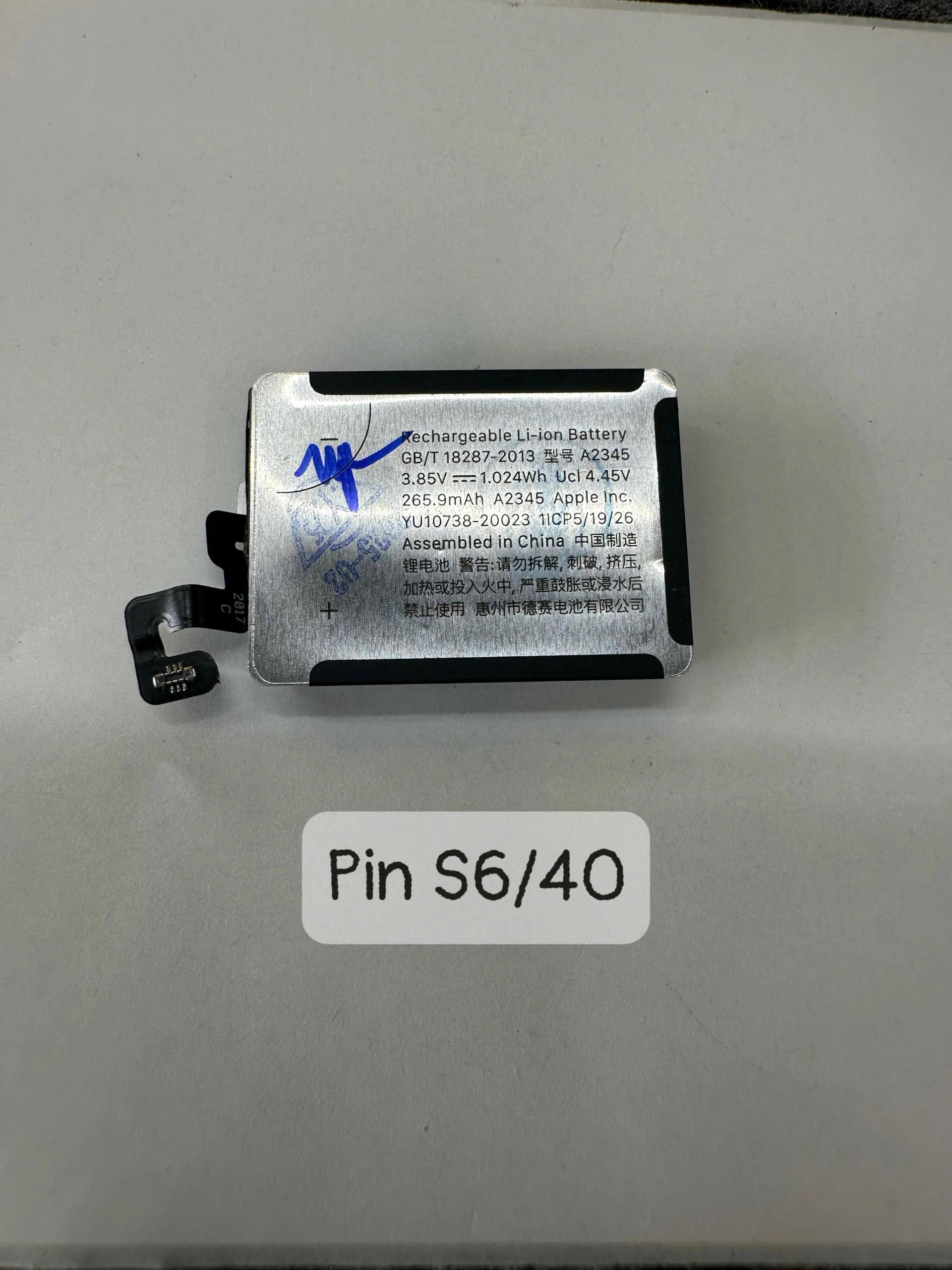 Pin Apple Watch Series 6 Zin Bóc Máy – 40mm & 44mm | Model A2291 A2292 | Dung Lượng 100% – Pin Chuẩn Kỹ Thuật